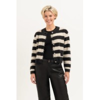Florez Hazel Striped knit Cardigan