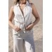 Kimara Flora Gilet - Creme Kimara Flora Gilet - Creme