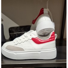 Sneaker wit/rood