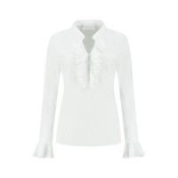 Blouse Ruche Wit
