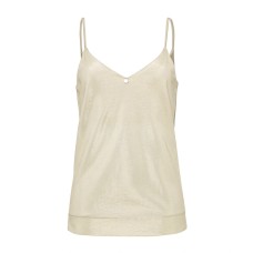 Zip73 Top Mouwloos goud