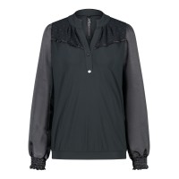 Zip73 Top Ruffle Grijs