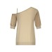 Zip73 Top One Shoulder Gold