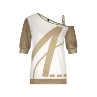 Zip73 Top One Shoulder Gold