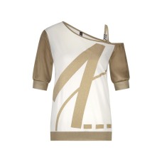 Zip73 Top One Shoulder Gold