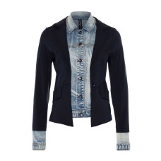 Zip73 Blazer Denim Insert Bleu